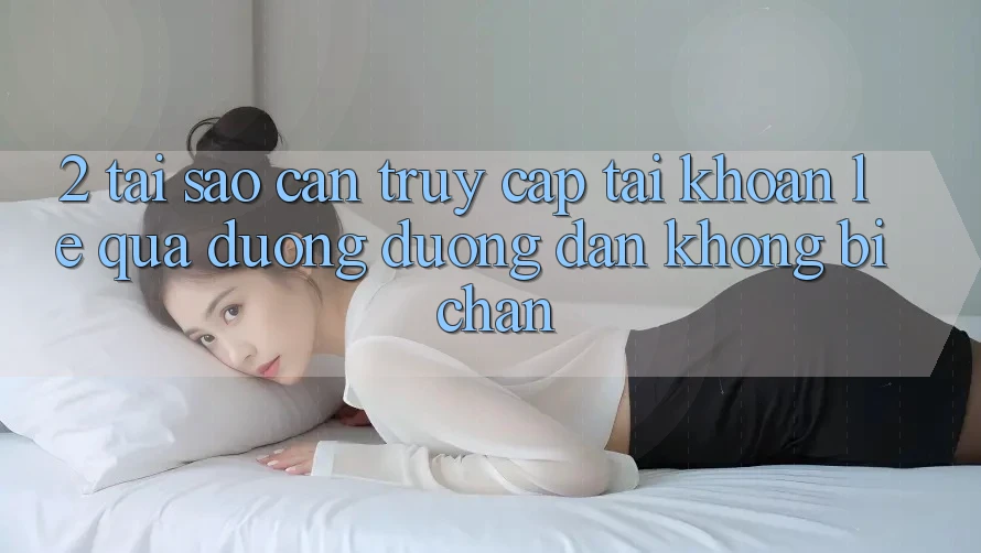 2. Tại Sao Cần Truy cập tài khoản Lẹ Qua Đường Đường dẫn Không Bị Chặn?