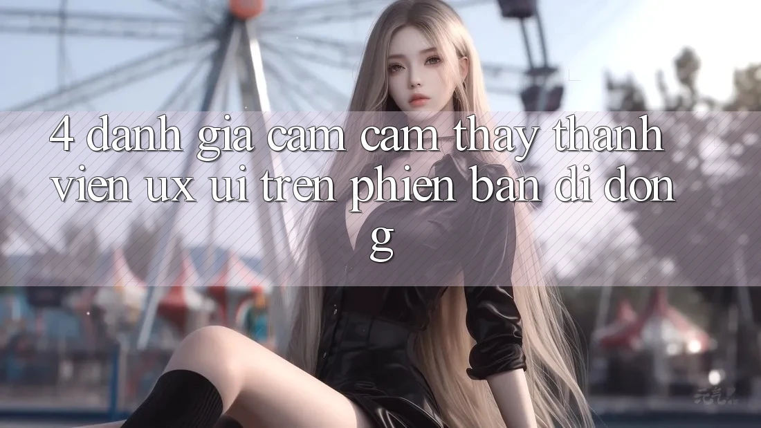 4. Đánh Giá Cảm cảm thấy Thành viên (UX/UI) Trên Phiên Bản Di Động 4. Đánh Giá Cảm cảm thấy Thành viên (UX/UI) Trên Phiên Bản Di Động