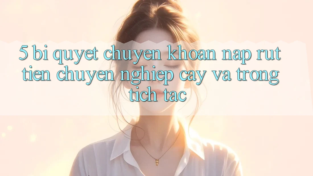 5. Bí Quyết Chuyển khoản Nạp - Rút Tiền Chuyên nghiệp cậy Và Trong tích tắc