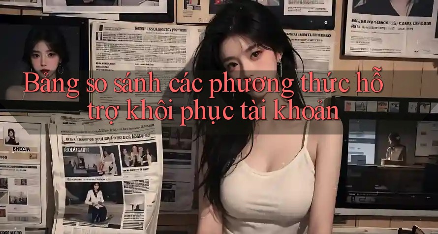 Bảng so sánh các phương thức hỗ trợ khôi phục tài khoản