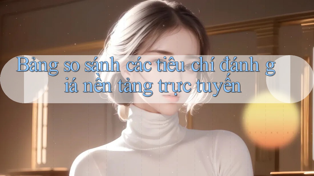 Bảng so sánh các tiêu chí đánh giá nền tảng trực tuyến Bảng so sánh các tiêu chí đánh giá nền tảng trực tuyến