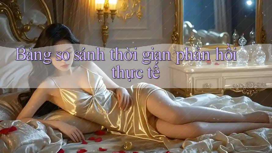 Bảng so sánh thời gian phản hồi thực tế