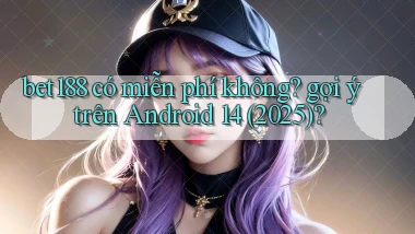 bet188 có miễn phí không gợi ý trên Android 14 (2025)
