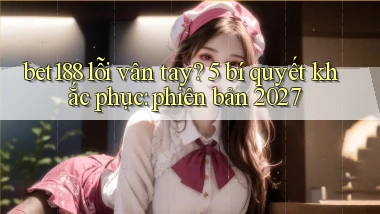 bet188 lỗi vân tay 5 bí quyết khắc phục phiên bản 2027