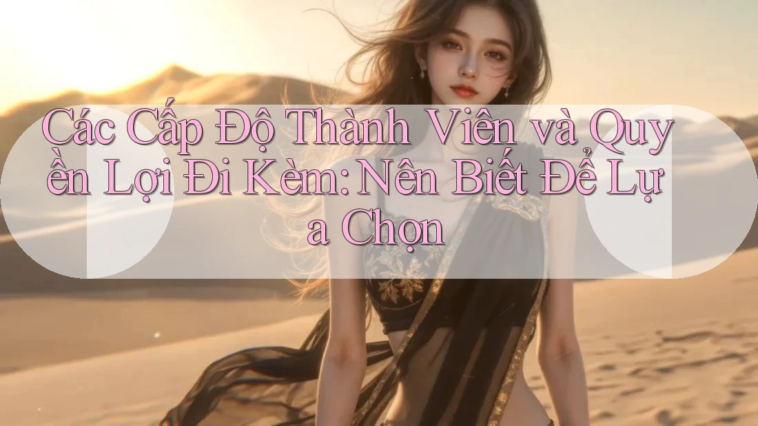 Các Cấp Độ Thành Viên và Quyền Lợi Đi Kèm: Nên Biết Để Lựa Chọn Các Cấp Độ Thành Viên và Quyền Lợi Đi Kèm: Nên Biết Để Lựa Chọn