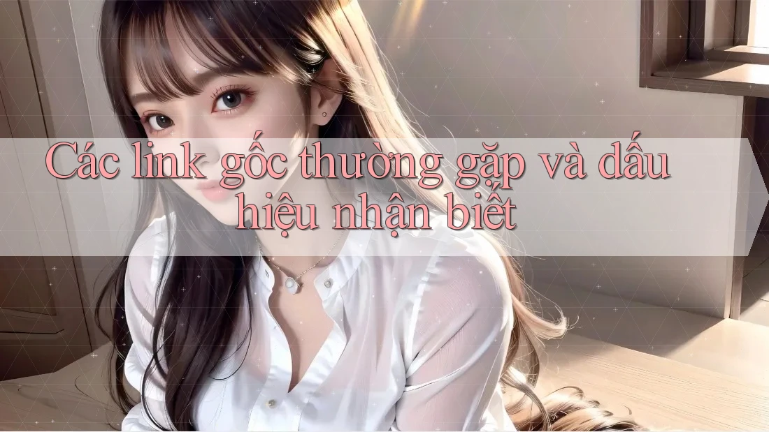 Các link gốc thường gặp và dấu hiệu nhận biết Các link gốc thường gặp và dấu hiệu nhận biết