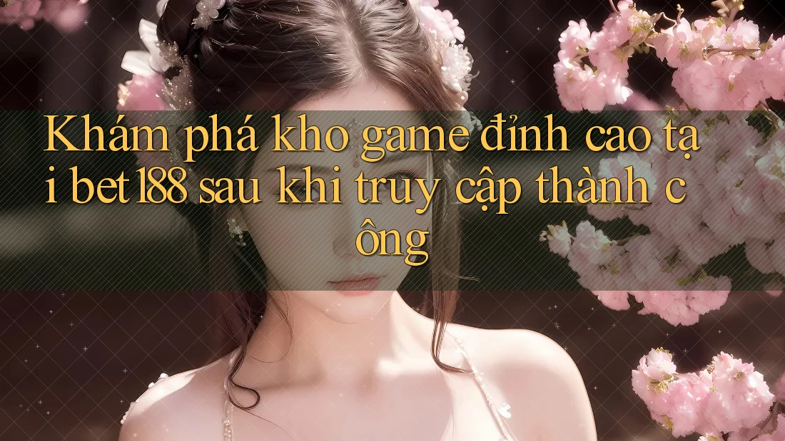 Khám phá kho game đỉnh cao tại bet188 sau khi truy cập thành công Khám phá kho game đỉnh cao tại bet188 sau khi truy cập thành công