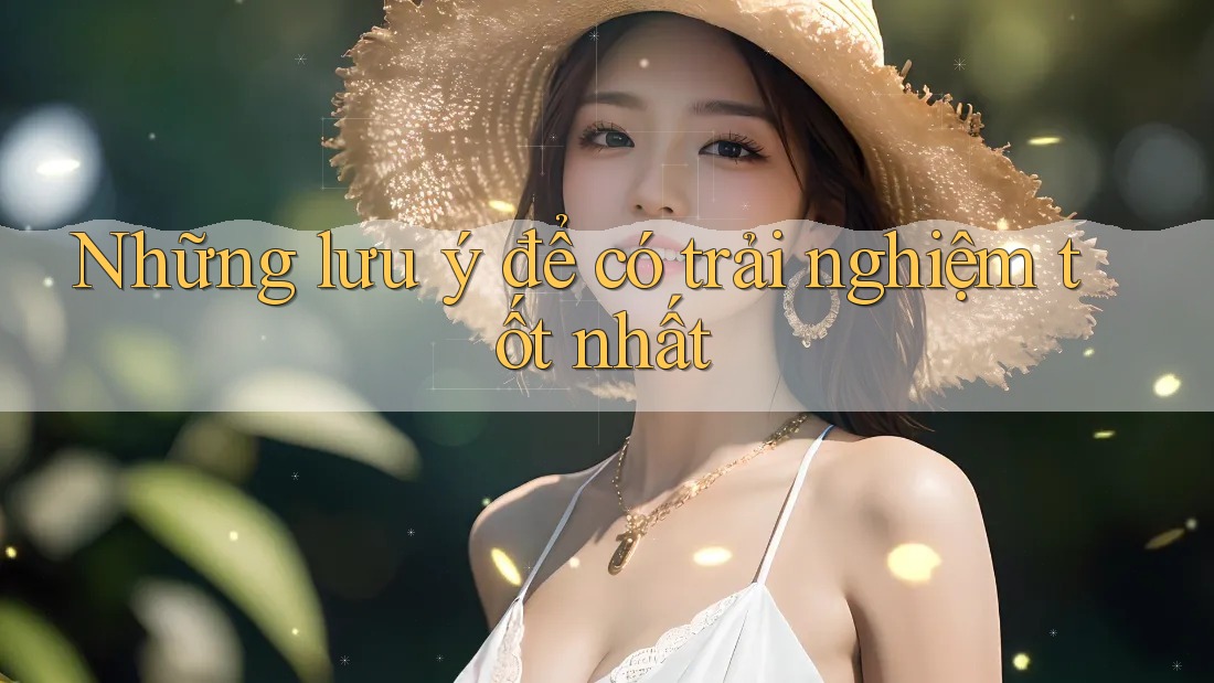 Những lưu ý để có trải nghiệm tốt nhất Những lưu ý để có trải nghiệm tốt nhất