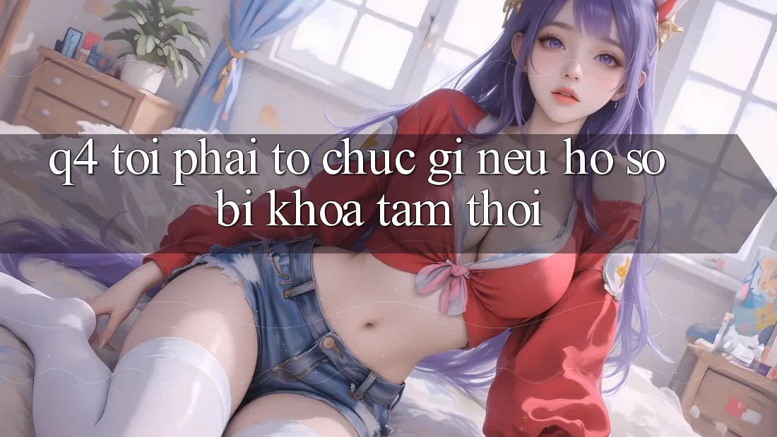 Q4: Tôi phải tổ chức gì nếu hồ sơ bị khóa tạm thời? Q4: Tôi phải tổ chức gì nếu hồ sơ bị khóa tạm thời?