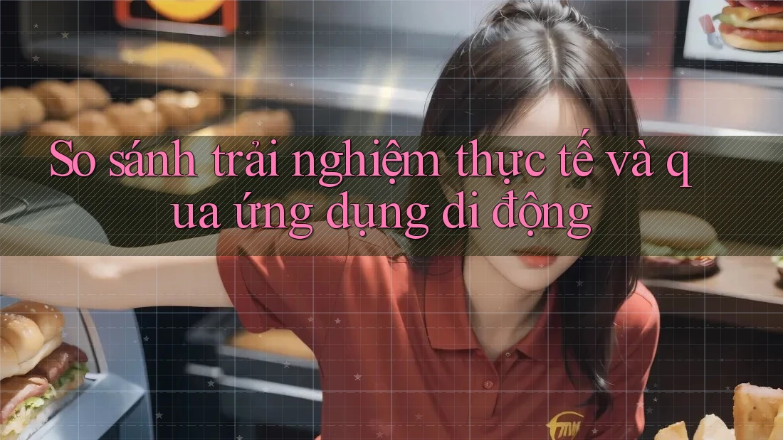 So sánh trải nghiệm thực tế và qua ứng dụng di động So sánh trải nghiệm thực tế và qua ứng dụng di động