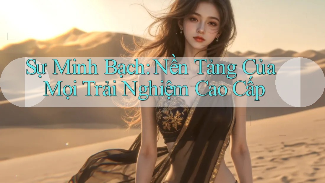 Sự Minh Bạch: Nền Tảng Của Mọi Trải Nghiệm Cao Cấp Sự Minh Bạch: Nền Tảng Của Mọi Trải Nghiệm Cao Cấp