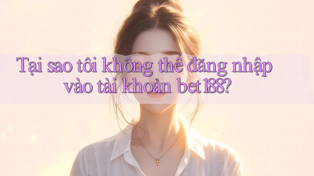 Tại sao tôi không thể đăng nhập vào tài khoản bet188? Tại sao tôi không thể đăng nhập vào tài khoản bet188?