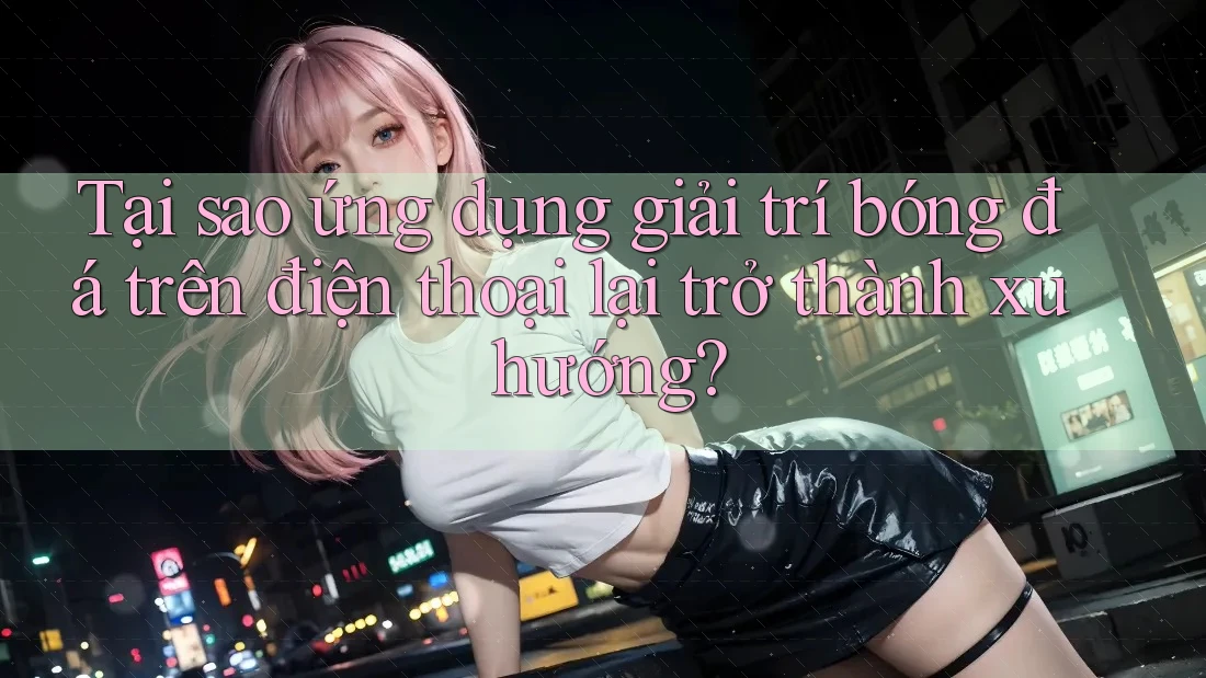 Tại sao ứng dụng giải trí bóng đá trên điện thoại lại trở thành xu hướng?