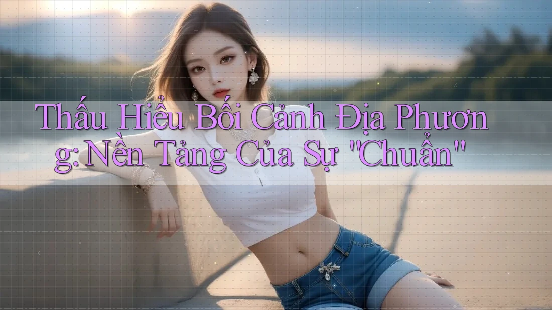 Thấu Hiểu Bối Cảnh Địa Phương: Nền Tảng Của Sự “Chuẩn” Thấu Hiểu Bối Cảnh Địa Phương: Nền Tảng Của Sự “Chuẩn”