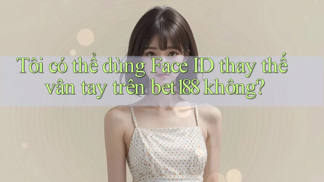 Tôi có thể dùng Face ID thay thế vân tay trên bet188 không? Tôi có thể dùng Face ID thay thế vân tay trên bet188 không?